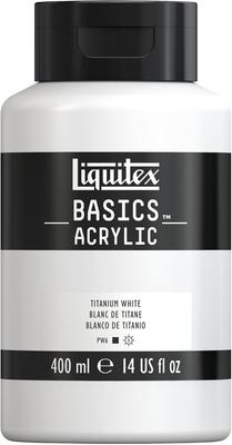 Ακρυλικό Χρώμα Liquitex Liquitex Basics Λευκό του Τιτανίου 400ml 16006432 B-065