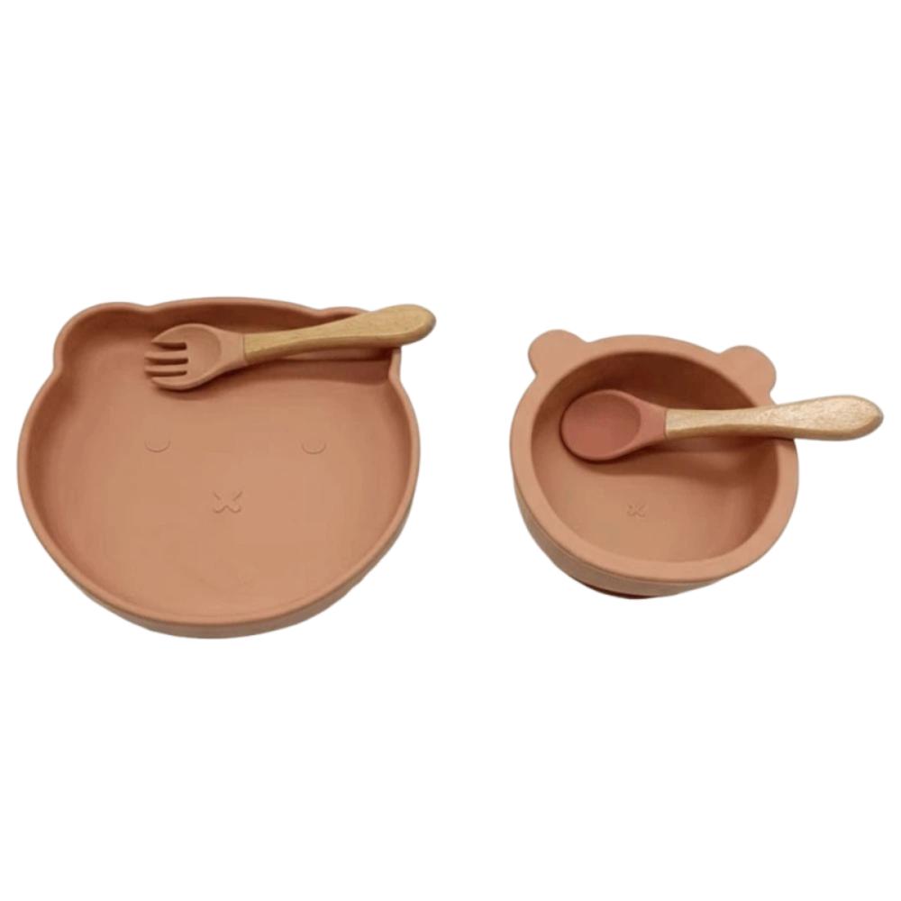 

Anti-Slip Baby Weaning Dishes Set Shatter-proof Toddler Feeding Tableware Baby Eating Supplies