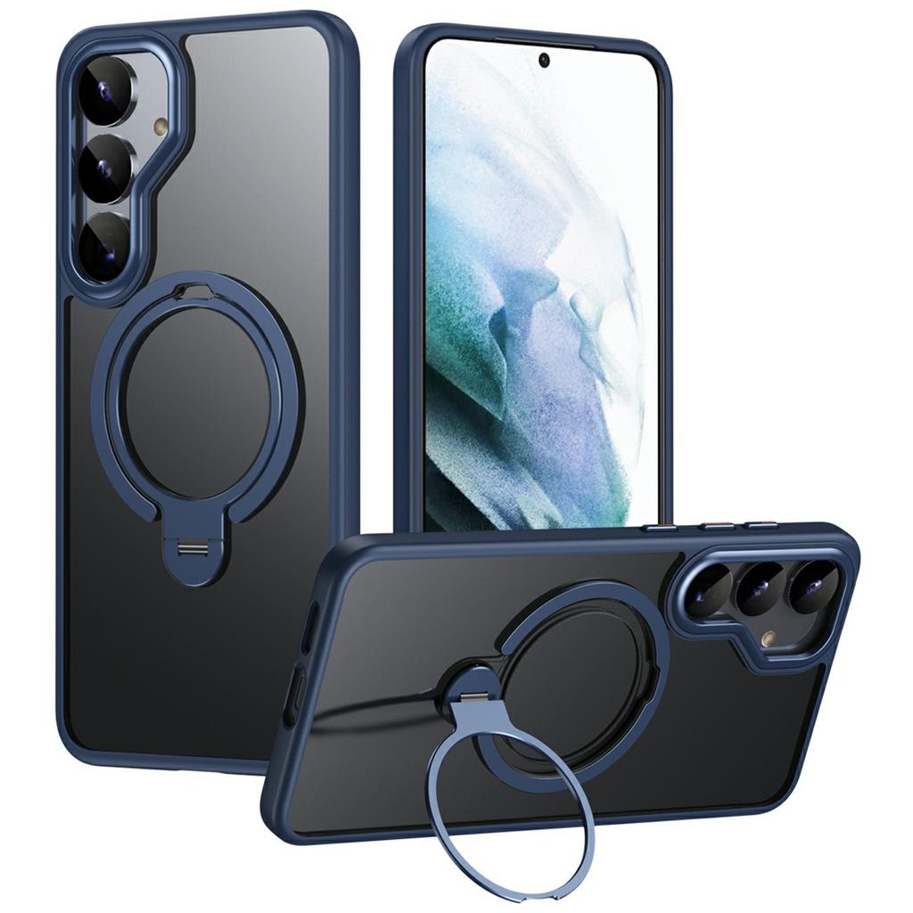 For Samsung Galaxy S25 Phone Case Compatible with MagSafe Kickstand Matte Back Cover