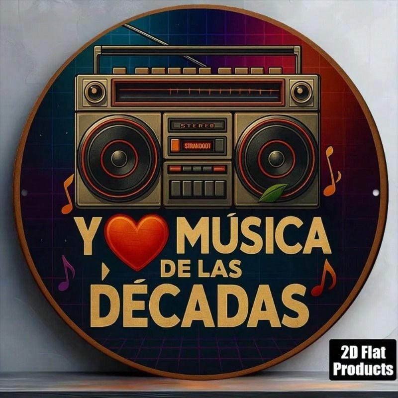 

Metal Poster Wall Art Retro Spanish Music Gift for Bar Decor