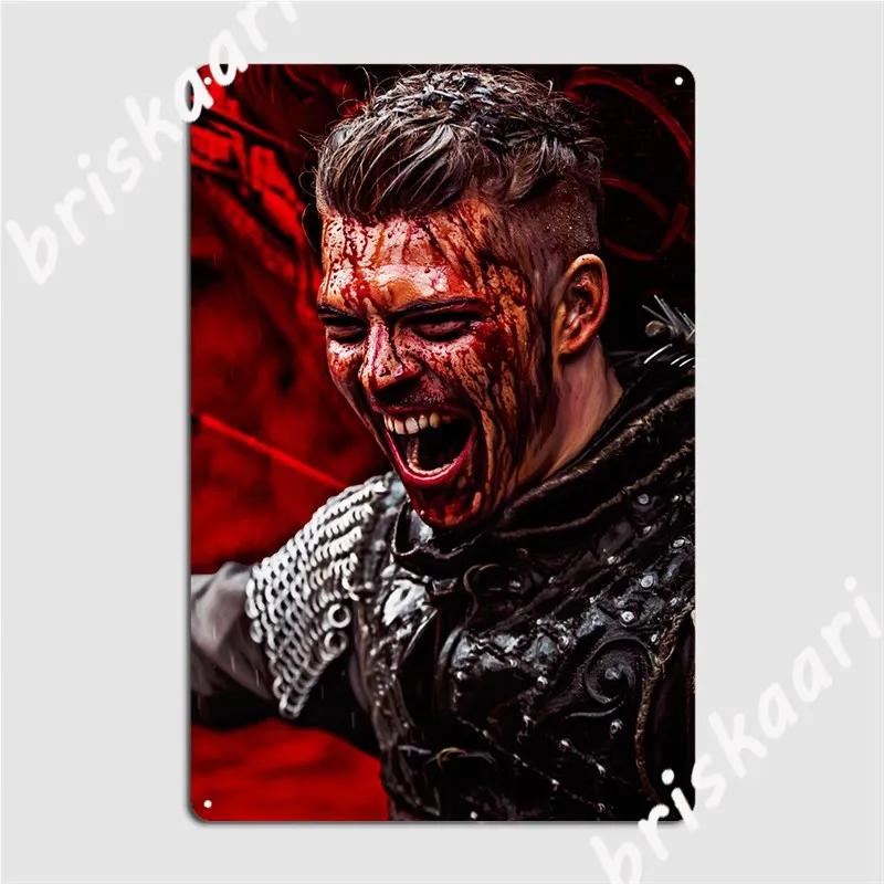 Ivar der Knochenlose Metallschild Club Party Wandplakette Design Blechschild Poster