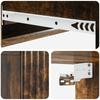 Wall Mounted Side Table Smoked Oak Wood Based Material