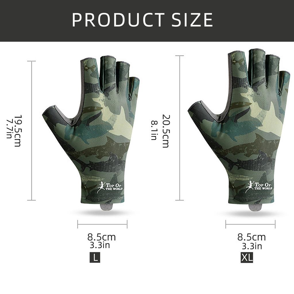 Fishing Gloves Fishing Equipment Breathable Fingerless Fishing Gloves Motorcycle Gloves Climbing Hiking Cycling Gloves