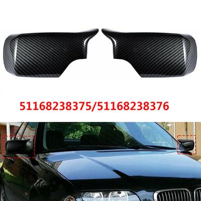 2021 M4 Stil Rückspiegelabdeckungen Seitenspiegelkappen Für BMW E46 E39 Limousine Touring 1998 1999 2000-2005 51168238375 51168238376