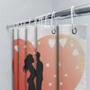 Romantic Couple In Heart Waterproof Shower Curtain