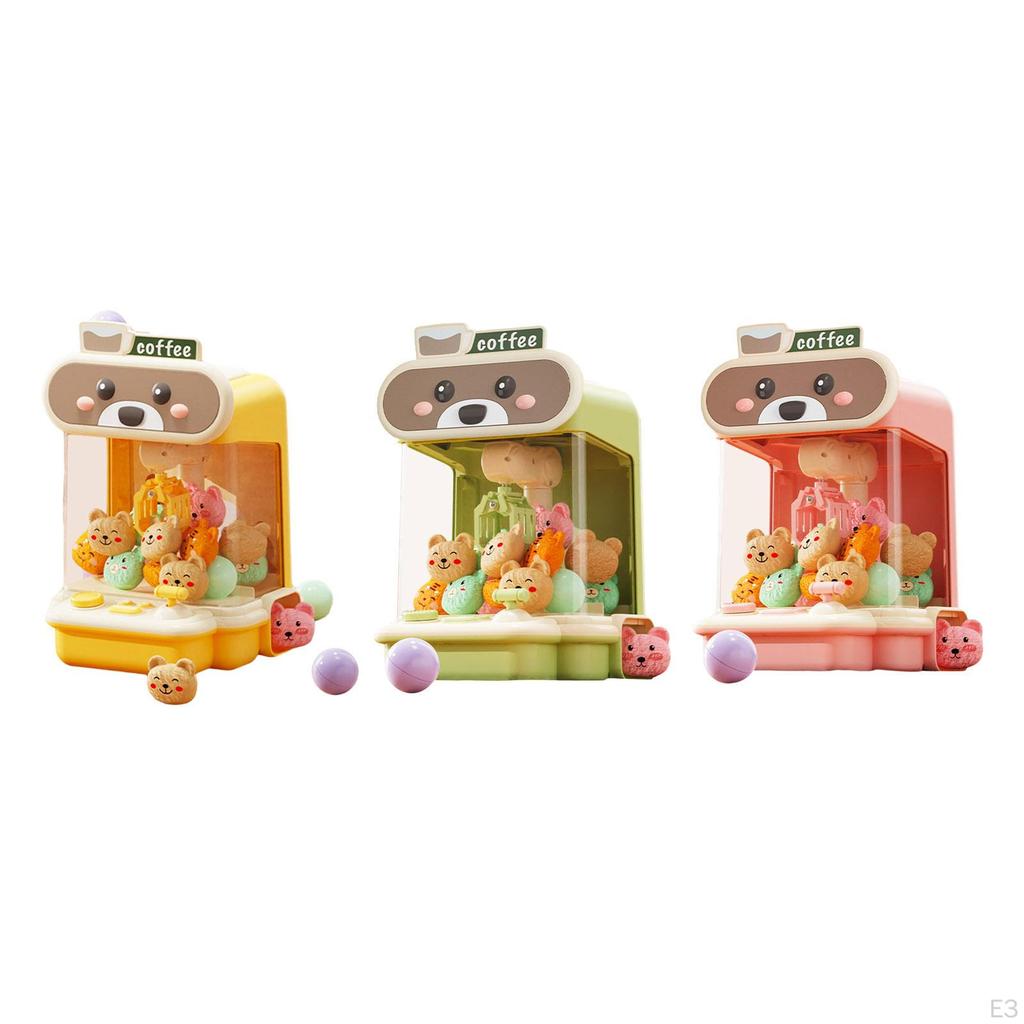 Claw Game Machine Grabber Doll with Sounds Pretend Play Exciting Party Favors Mini Candy Prize