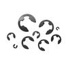120 Pcs E-Shape Snap Rings M1.5-M10 Manganese Steel Snap Rings 10 Sizes E-Clip Retaining