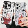 Darling Zero Two 02 Anime Plating Phone Case For Xiaomi Redmi Note 14 15 Pro Plus 13 12 11 11S 11T 10 9S 9 5G Anti-Fall Airabag