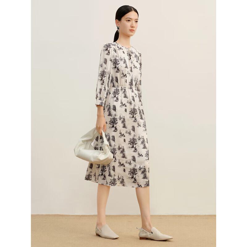 

JZ Annakou French Retro Floral Jacquard Satin Dress XL