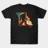 Men Black Print T-shirt Bigfoot Retro Vintage Sasquatch Missouri No-Cut Transfer Paper Print Cotton Tshirt