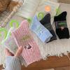 Color-mixed Patterned Yarn Wool Women's Socks, Cream Style, Sweet Style, Children's Winter Women's Warm Wool Socks, Thickened Version