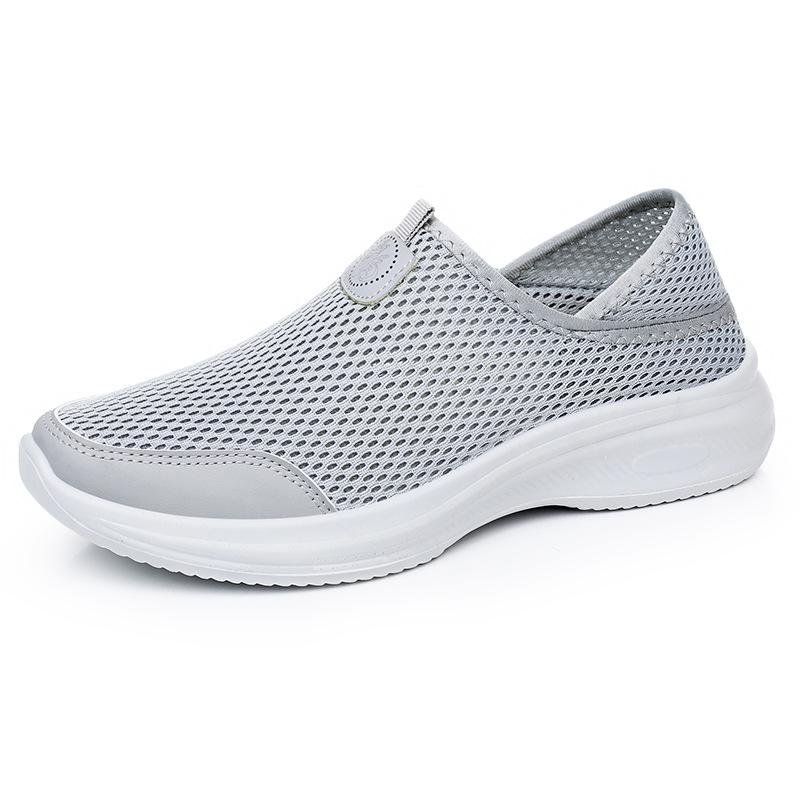 Women's Summer Flyknit Mesh Slip-On Shoes - Mosquito Repellent, Breathable, Comfortable, Versatile Casual Footwear