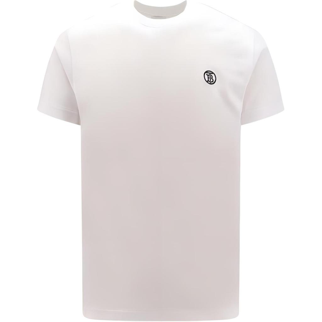 Burberry Logo Embroidered Crewneck T Shirt 80840151