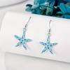 1 Pair Beach Style Drop Earrings, Blue Fruit…