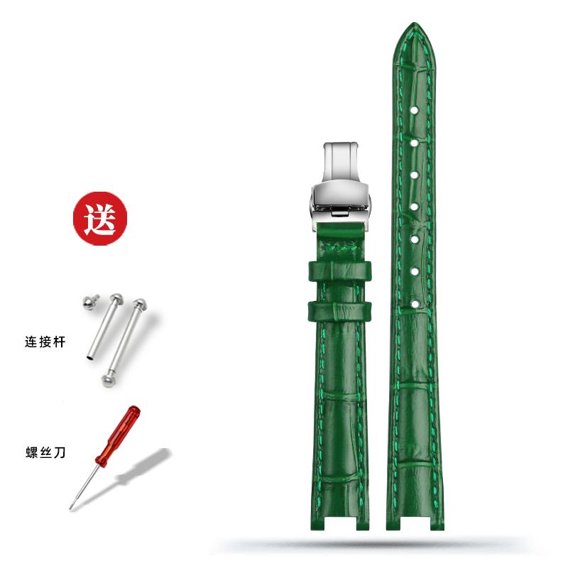 For Tissot Little Beauty T126.010 Jiali Series Women's Genuine Leather Watch Strap Bracelet Cowhide Chain Notch 12*4mm 14*5mm