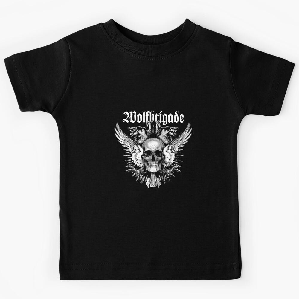 ESSENTIAL DARK SKLETON AND WOLF Kids T-Shirt 170