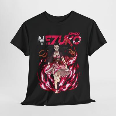 Ultimative Anime-Vibes: Dynamisches Nezuko Kamado T-Shirt für Trendsetter Urbanes Unisex T-Shirt