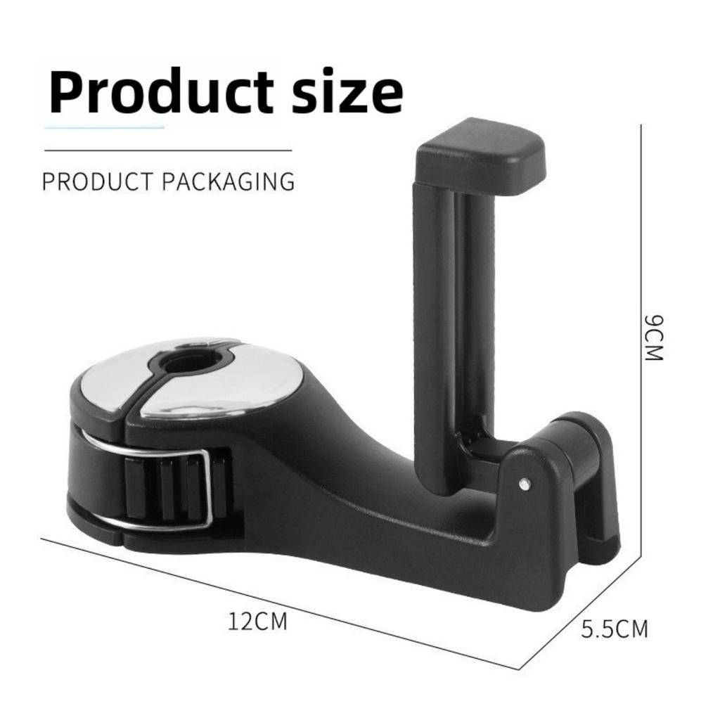 1 Adjustable Car Seat Phone Holder, with Headrest Mounting Seat - Made of Durable ABS Material, Waterproof, Car Compatible, Suitable for Safe Grip