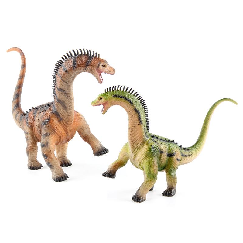 Herbivorous Dinosaur Model: Brachiosaurus & Triceratops Children's Cognitive Toy and Desktop Decoration
