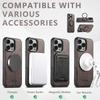 360° Bracket Magnetic Fabric Denim Pattern Phone Case for IPhone 16 Pro Max 15 Plus 14 13 12 Stand Ring Holder Protective Cover
