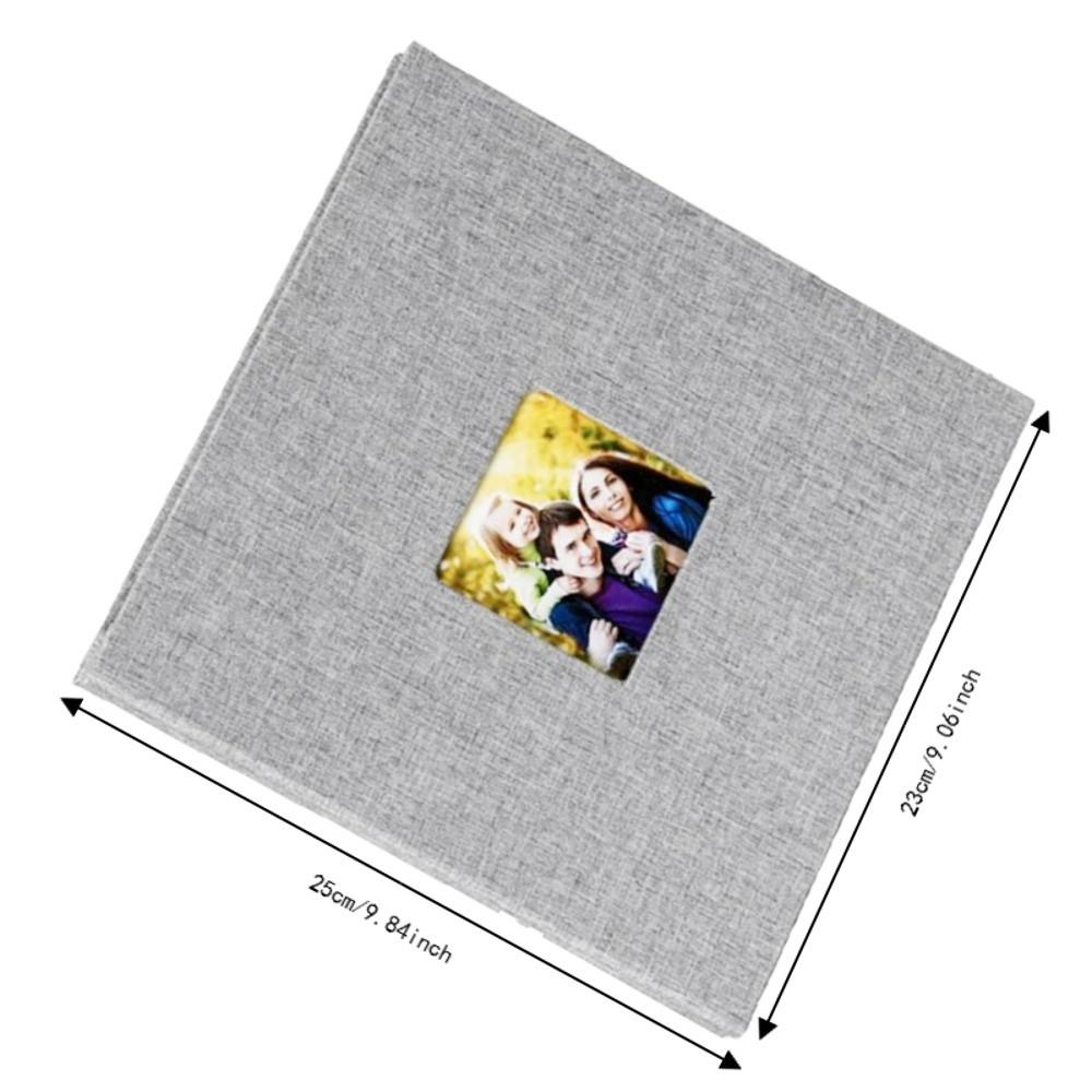 9.06x9.84in Self Adhesive Photo Album Grey Memory Book Album DIY Scrapbook Album  For Baby