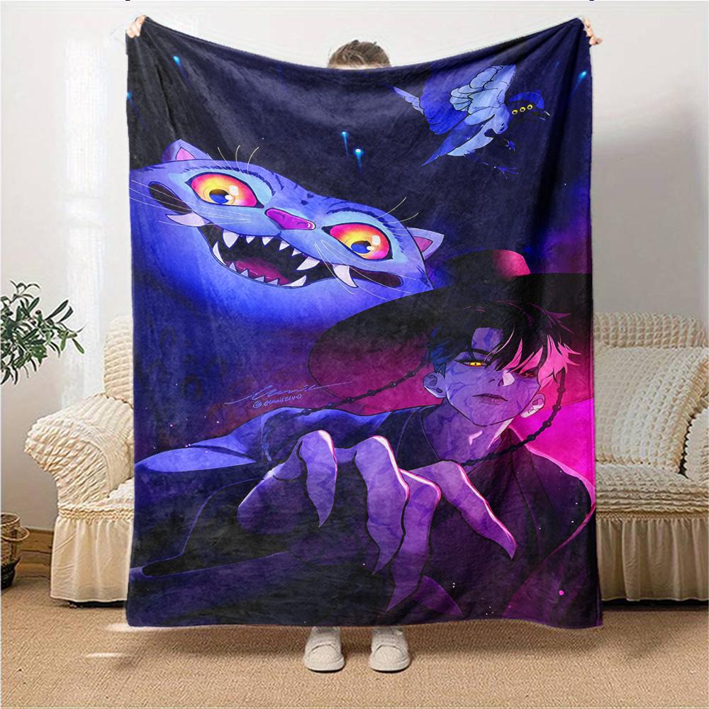 1Pc Fantasy Anime Character Blanket For Couch Bed Plush Cozy Fuzzy Blanket Super Soft Warm Blankets For Fall And Winter 0918201