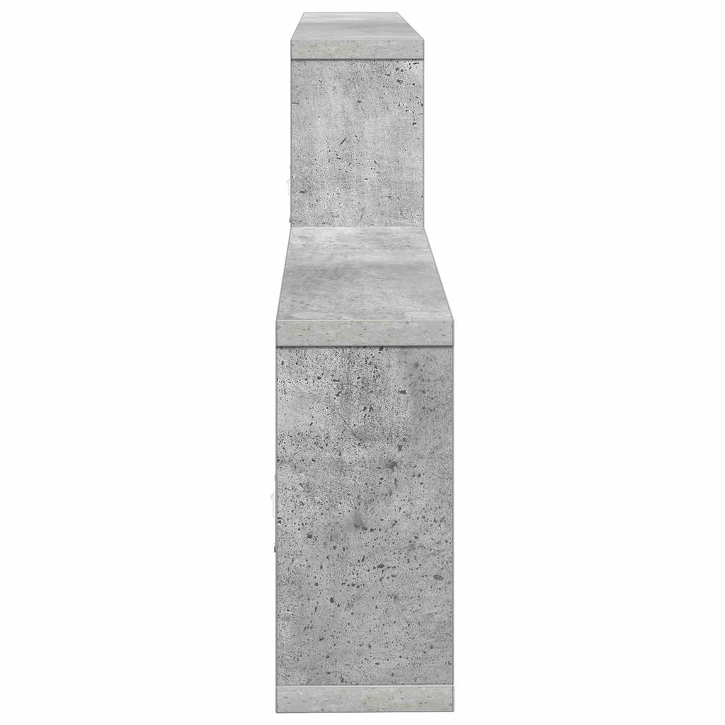 Wall Shelf Concrete Gray 130 x 10 x 50 cm Engineered Wood