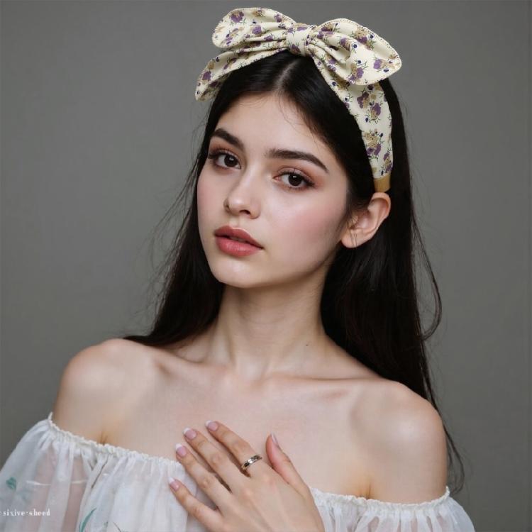Creative Headbands Flower Hairpieces Bows Hair Ornament Office Wear Hair Accessory Ensuring Comfort And Durability