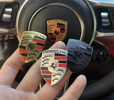 ABG4 Auto stuurwiel middenkap vervangend embleem modificatie accessoire sticker geschikt voor 911 Cayenne Macabalamera