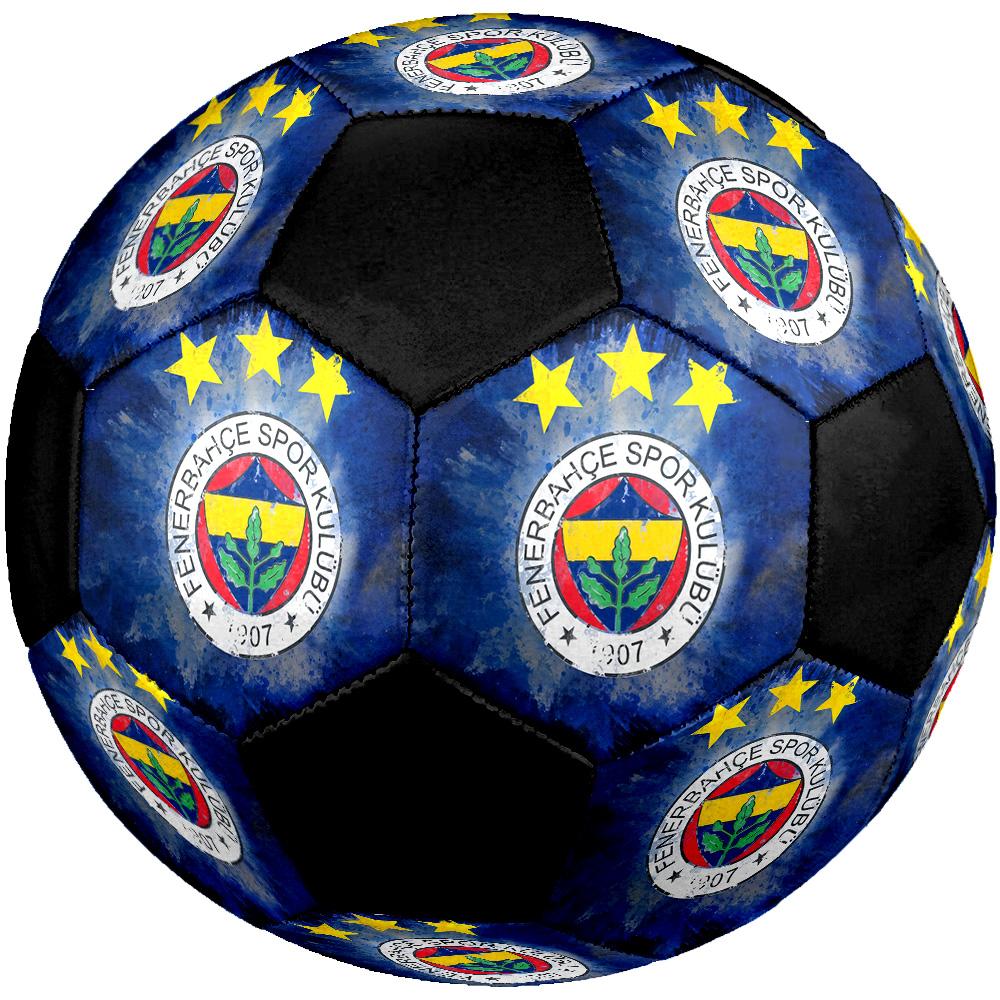 Fenerbahçe S.K Pallone da Calcio Colorato Per Tutte le Età Cucito a Macchina PVC Pronto per la Competizione Resistente Alto Rimbalzo.TAGLIA5