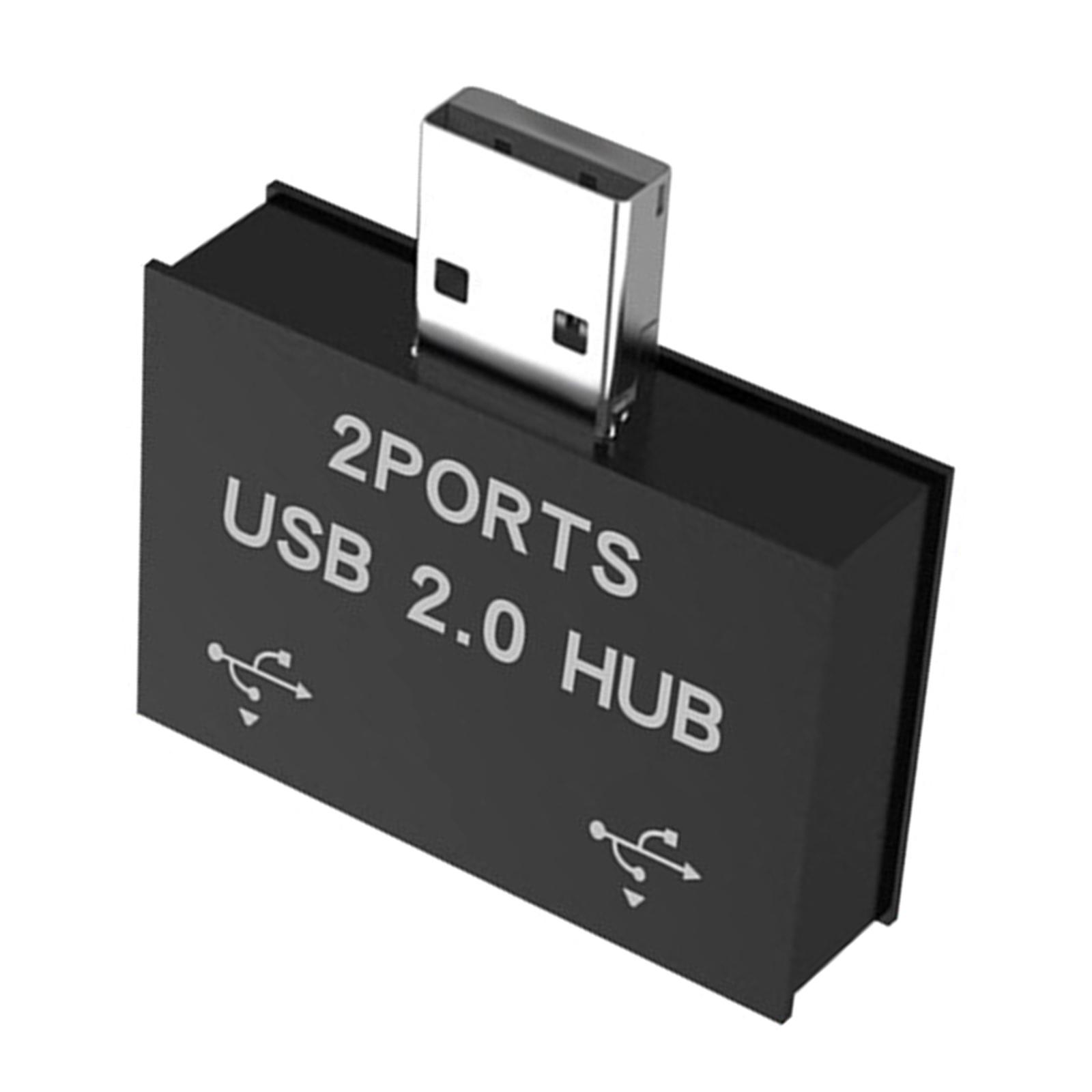 

USB 2.0 A Male To Double USB Female Y Splitter Extension Hub для настольного ноутбука и автомобильного зарядного адаптера чёрный