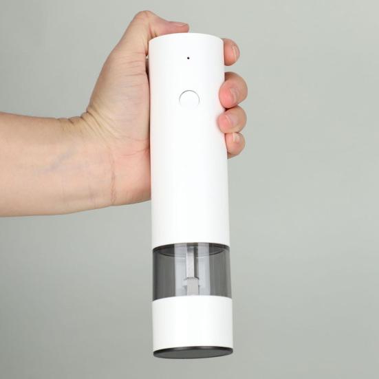 Elektrisches Salz- und Pfeffermühlen-Set mit eingebauter LED-Leuchte, einstellbare Mahlgrad, Gewürzmühle, wiederaufladbar, Küchenutensilien, Geschenk