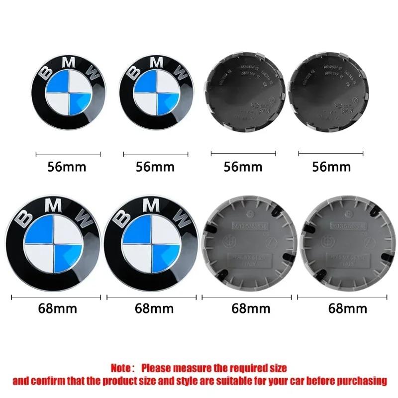 

4 шт. 56 мм 68 мм Емблема BMW Для ковпаків колісних дисків BMW Для BMW 3 Серії 5 Серії E60 E90 F10 F30 E46 E39 X5 E53 E70 E38 Z4