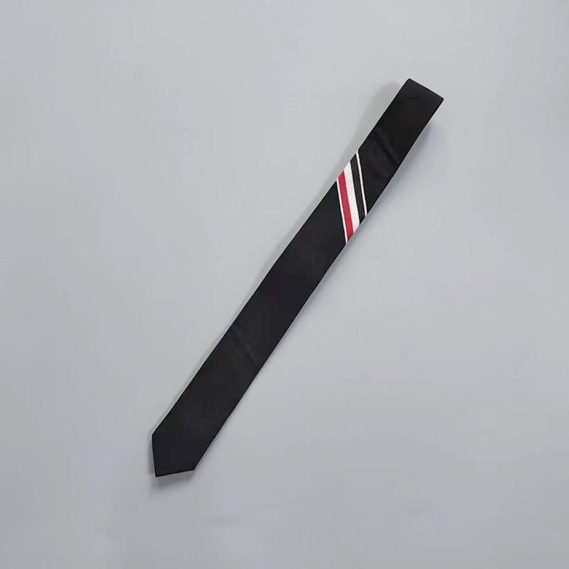 Korean Style Three-Color Woven Grey Wool Tie - Unisex Formal Business Accessory