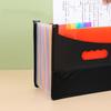 Expanding File Folder 12 Pockets A4 Size Filing Folder Organizer Large Capacity Portable AccordianFile Box for Classroom Office