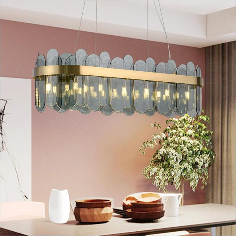 Modern Luxury LED Golden Chandelier Hanging Lights Art Decor Lighting Bedroom Living Dining Room Study Hotel Lobby Pendant Lamp