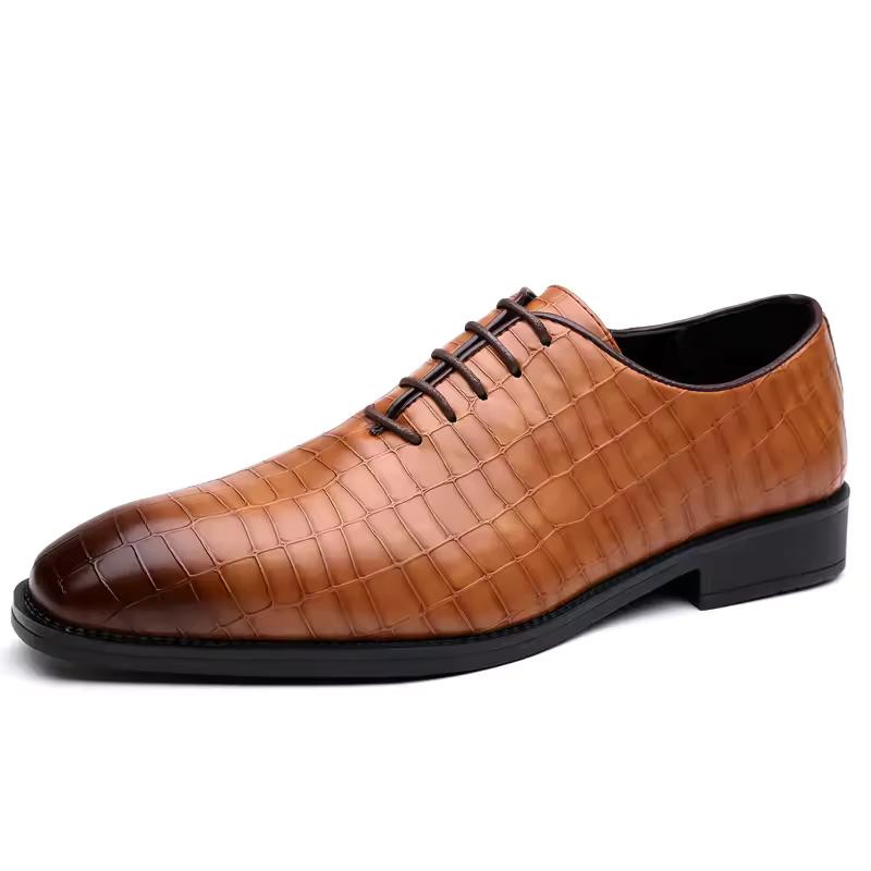 Luksusowe Męskie Skórzane Buty Retro Rzeźbione Sznurowane Brogsy Oksfordy Ślubne Męskie Buty Wizytowe Męskie Formalne Biznesowe Buty Biurowe dla Gentlemana
