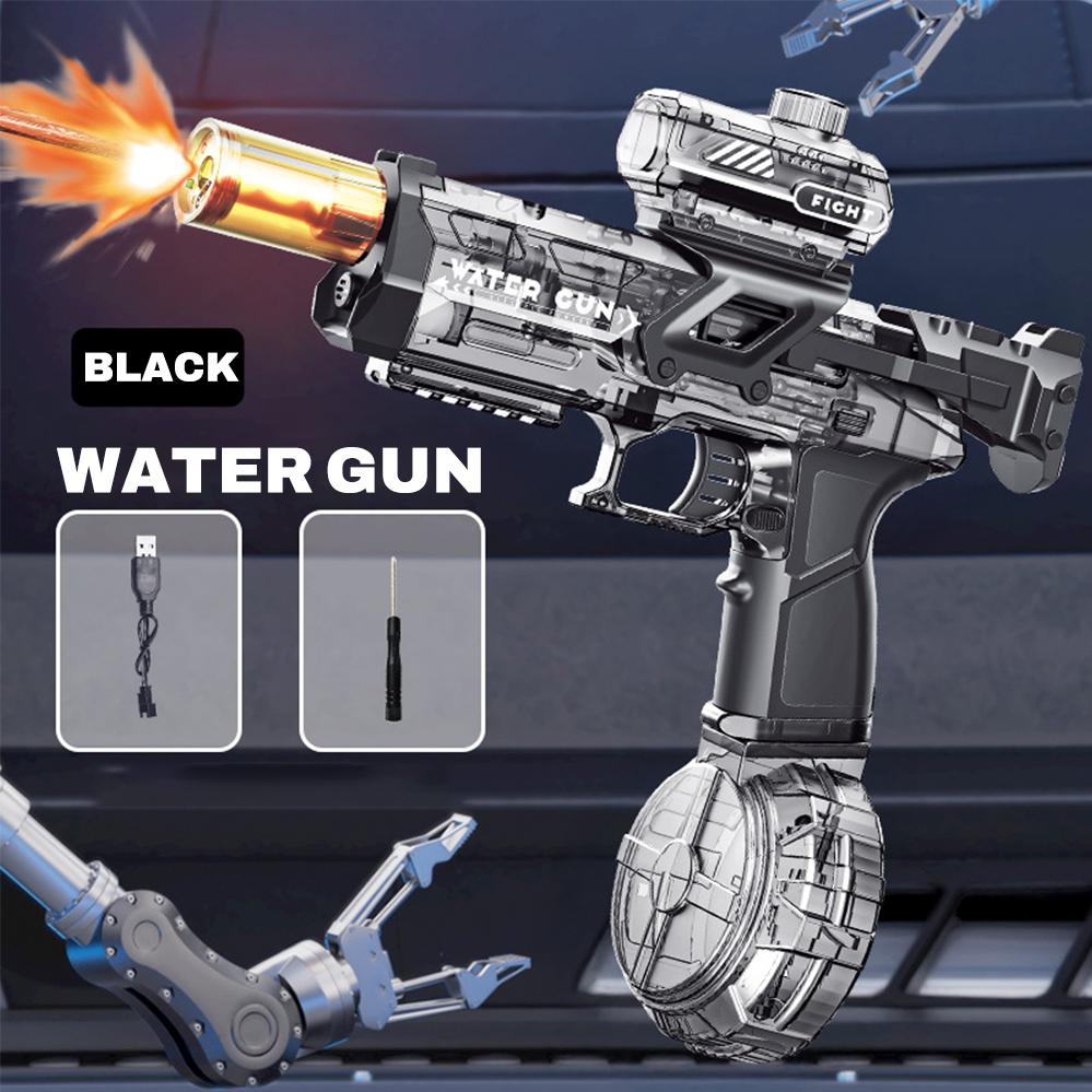 

Электрический водяной пистолет, импульсный водяной пистолет, самоинтегрирующийся автоматический, поглощающий воду, большой емкости, освещение, детские игрушки, водяной пистолет