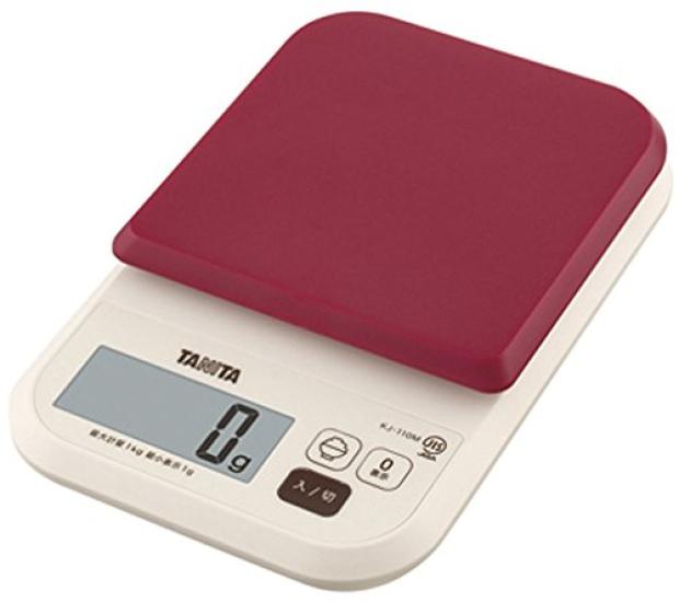 Tanita RD Cooking Calorie for Measuring Rice Calories KJ-110M Scale, 1kg/1g, Red,