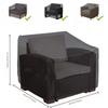 Durable Black Outdoor Chair Cover – Deep-seat Leisure Chair