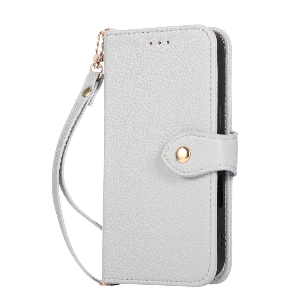 Flip Magnetische Handyhalterung Geldbörse Lederhülle Für iPhone 17 Pro Max 16 Plus 15 14 13 12 Riemen Tasche Buch Tasche Spiegel Abdeckung