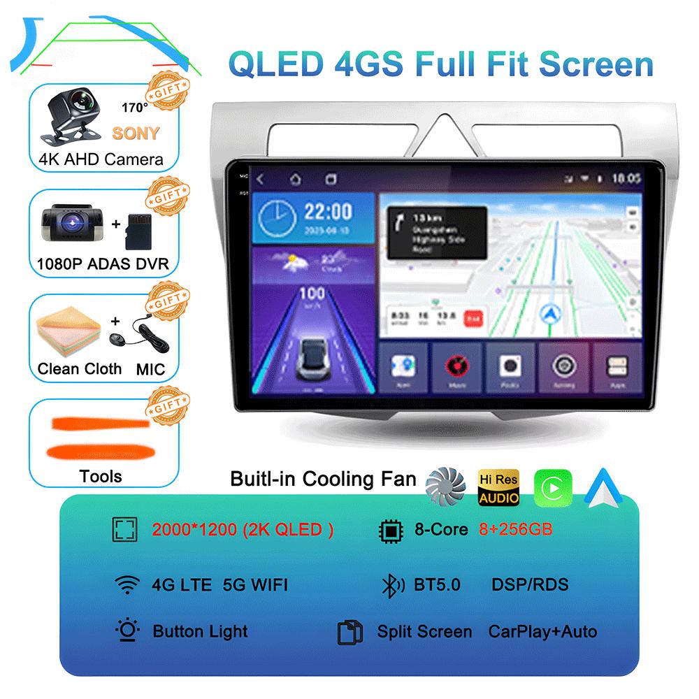 Car Radio Android 14 For Kia Morning Picanto 2007 2008 2009 2010 Navigation Multimedia Player Stereo GPS WiFi+4G Carplay+Auto BT