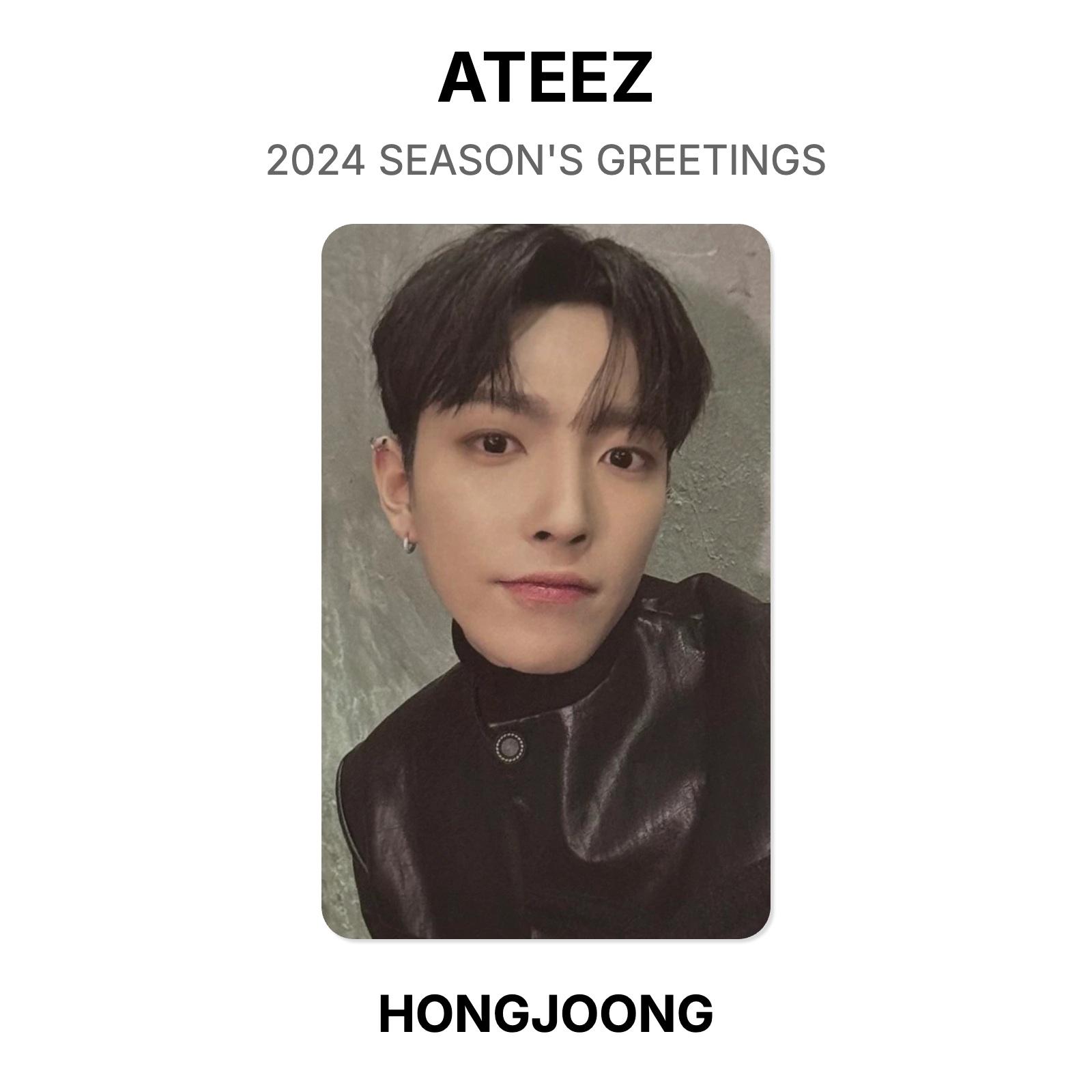 ATEEZ 2024 СЕЗОННЫЕ ПОЗДРАВЛЕНИЯ Официальная фотокарточка HONGJOONG