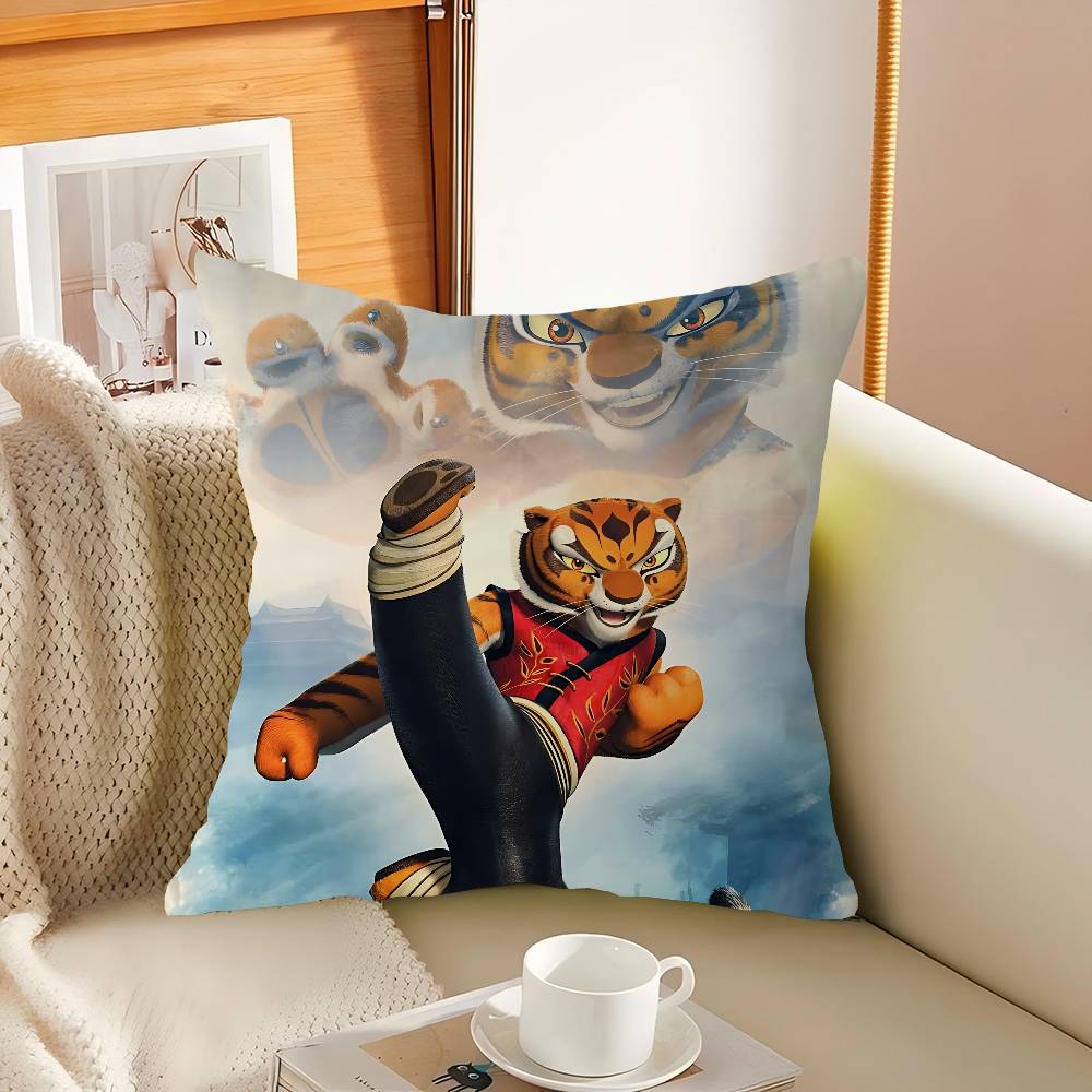 Kung Fu Panda Office Cushion Pillowcase Car Cushion Cover45X45CM Lumbar Pillowcase Sofa Pillowcover