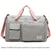 Unisex Large Capacity Travel Bag Nylon Sports Gym Tote Bags for Women Weekender Overnight Duffle Bag with Shoe Compartment