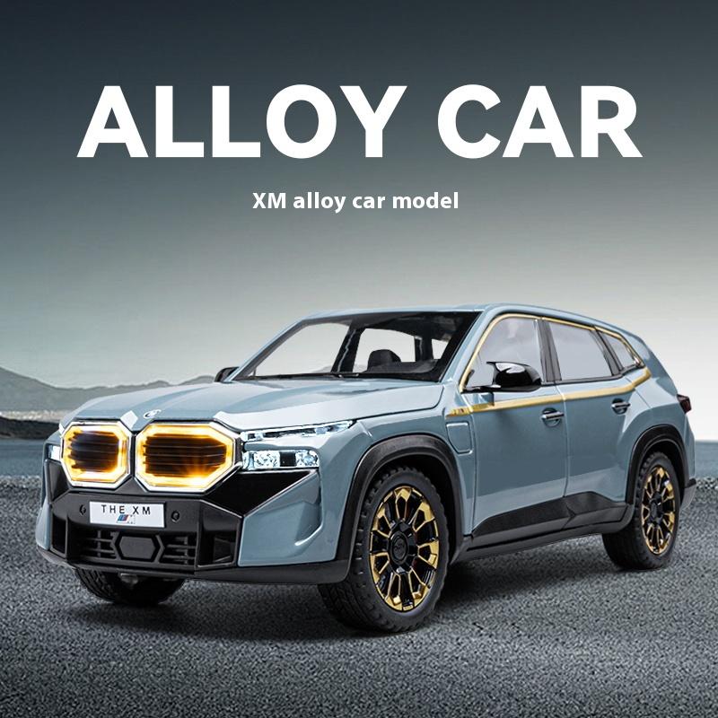 1/24 BMW XM Legierung Metall Druckguss Modellauto Druckguss Sound & Licht Kinderspielzeug Geschenke mit Sammlerstücken für Kinder Hobbys Geschenk Jungen
