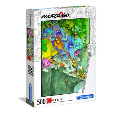 Puzzle Clementoni Mordillo Cliff Edge C35080, couleurs mélangées, 500 pièces