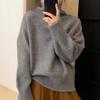 Navava Women Soft Daily Solid Turtleneck Long Sleeve Knit Nk2543