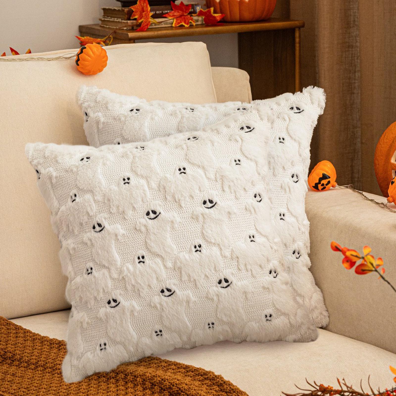 Halloween Pillow, Plush Pillowcase, Pumpkin Cushion Cover, Living Room Sofa Decoration, Festival Pillowcase, Headrest. One Size