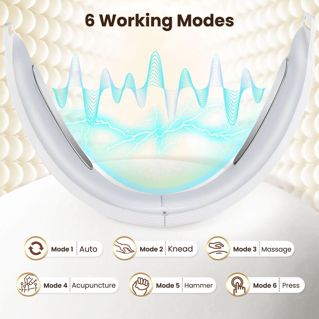 Electric V-Face Lifting Device Facial Beauty Slimming Massager 6 Modes for Double Chin Removal Face Firming & Slimming